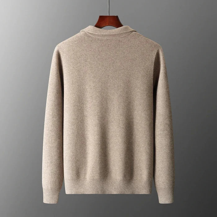 Kaschmirpullover mit durchgehendem Reißverschluss für jede Gelegenheit