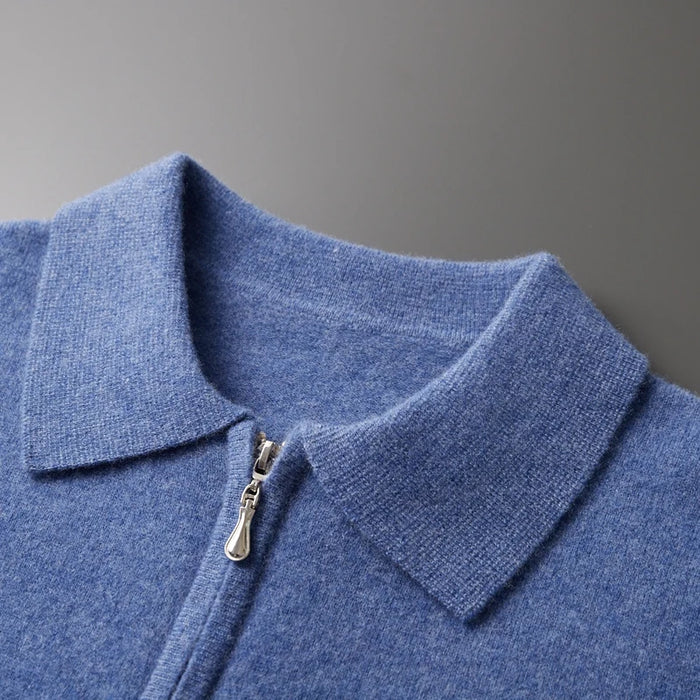 Klassisch geschnittenes Merino-Woll-Poloshirt