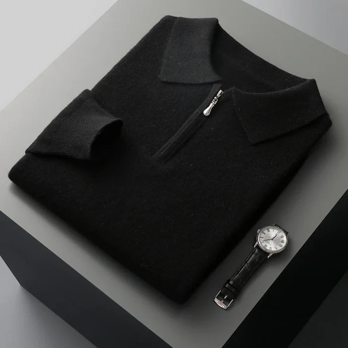 Klassisch geschnittenes Merino-Woll-Poloshirt
