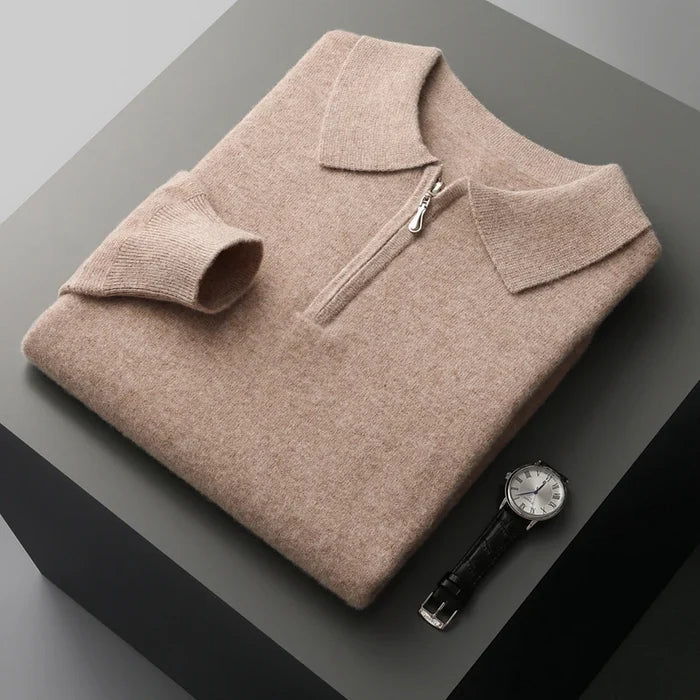 Klassisch geschnittenes Merino-Woll-Poloshirt
