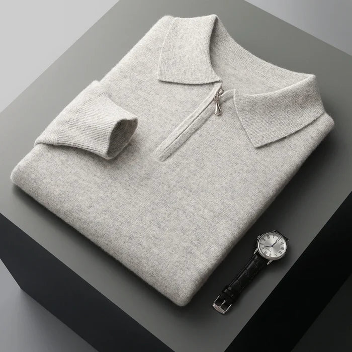 Klassisch geschnittenes Merino-Woll-Poloshirt