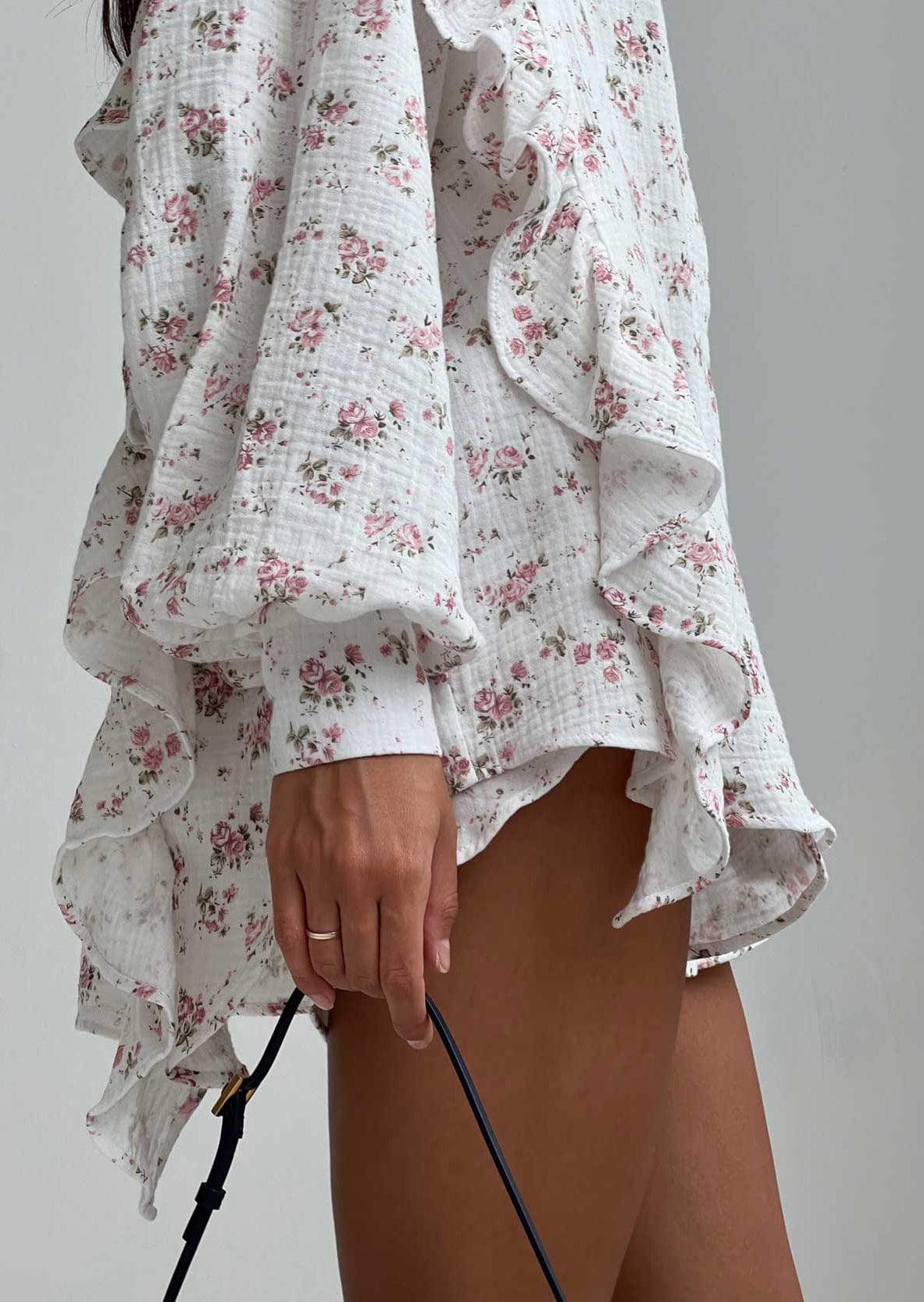 Hemd und Shorts mit Blumenprint