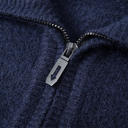 Kaschmirpullover mit Kragen und langen Ärmeln