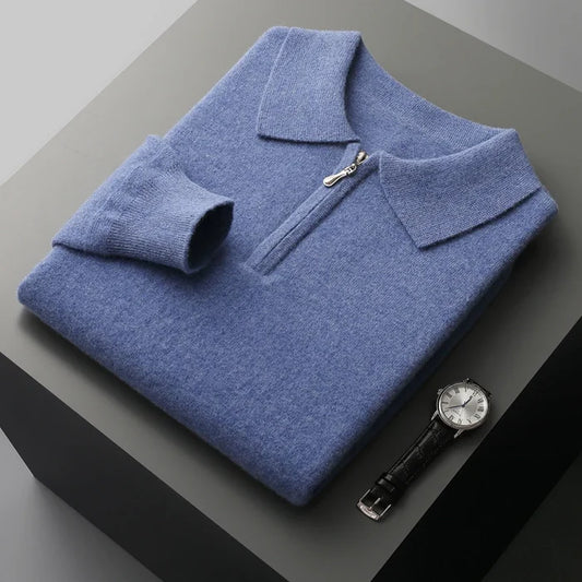 Klassisch geschnittenes Merino-Woll-Poloshirt