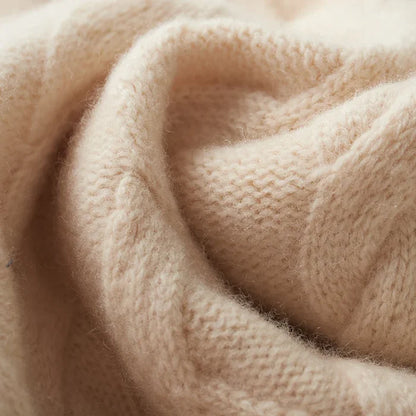 Strukturierter Kaschmirpullover mit eleganter Note